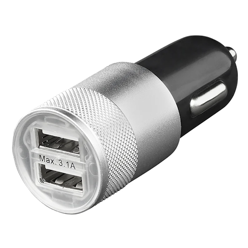 USB Ladegerät zweifach Typ A 12V/24V 3100 mA